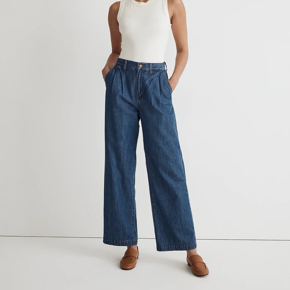 Madewell The Harlow Wide-Leg Jean in Fairson Wash